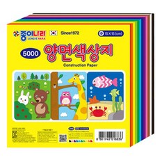 종이나라 5000 양면색상지 중, 10색, 1개