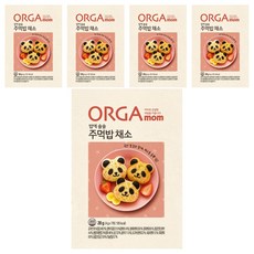 ORGA 孩童拌飯海苔香鬆, 蔬菜口味, 28g, 5盒