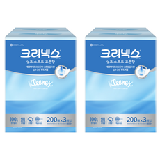 Kleenex 舒潔 絲柔雙層盒裝衛生紙 棉花香, 200張, 6盒