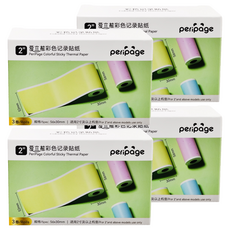 peripage 愛立熊 彩色貼紙 3捲, 4盒