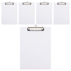 ABEL 力大牌 晶典磨砂壓克力板夾 A4, 66249-CL, 5個