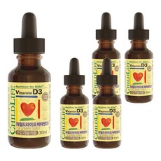 CHILDLIFE 維他命D3膳食補充劑, 30ml, 5瓶