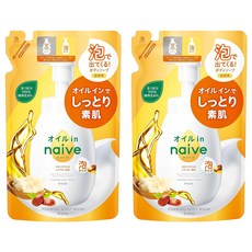 Kracie 葵緹亞 naive 娜艾菩 沐浴泡泡 超保濕補充包 480ml, 2包