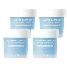 Snp 水潤保濕晚安面膜, 4個, 100ml