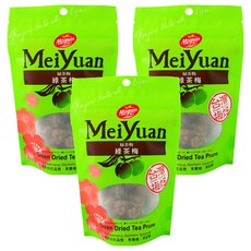 美元蜜餞 綠茶梅 小立袋, 50g, 3包