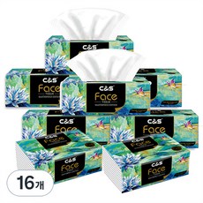 씨앤에스 클린 소프트 퓨어 천연펄프 페이셜 팝업티슈 4겹, 80매, 16개