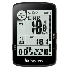 Bryton E GPS自行車錶 Rider 17 3英吋大螢幕 全球衛星系統 25小時續航, 黑色, 1個