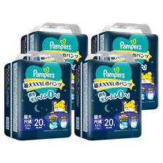 Pampers 幫寶適 台灣公司貨 巧虎安睡褲/拉拉褲/尿布 17kg以上, XXXL, 80片