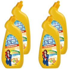 farcent 花仙子 潔霜芳香浴廁清潔劑 檸檬樂園, 750g, 4瓶