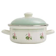 포트메리온 인덕션 보타닉가든 스케치북 법랑 양수 냄비 1.9L, 가든라일락, 1개, 20cm
