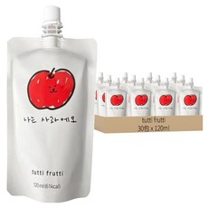 tutti frutti 100%微笑蘋果汁,120ml,30包