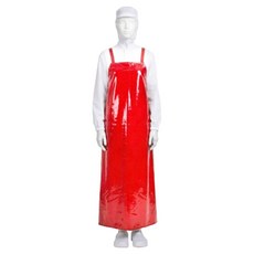 Eiaenji 聚氨酯H型圍裙 大, 亮面紅色, 1個