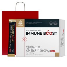 고려홍삼중앙회 면역부스트 진세노사이드 60mg 홍삼스틱 30포 + 쇼핑백, 300g, 1개