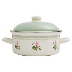 포트메리온 인덕션 보타닉가든 스케치북 법랑 양수 냄비 2.8L, 가든라일락, 1개, 22cm
