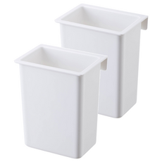 SHIMOYAMA PET可掛式小物置物收納盒, 白色, 2個