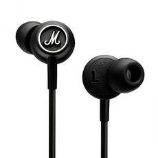 Marshall Mode 耳道式耳機，輕巧舒適，優質音效，時尚外觀, 黑