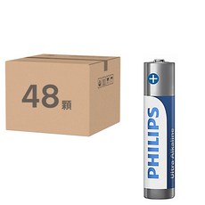 PHILIPS 飛利浦 4號鹼性電池, 48顆, 1組