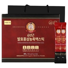 Jungwonsam 6年根高麗紅蔘濃縮飲+提袋, 300g, 1組