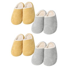 [쿠팡수입] 니토리 거실화 셔닐 2종 세트, 옐로우, 그레이, 2개