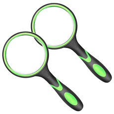 Bakojel 手柄放大鏡 100mm, 綠色, 2個