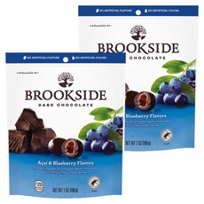BROOKSIDE 巴西莓藍莓口味黑巧克力 酸甜果汁軟餡, 198g, 2包