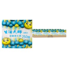 生活大師 抽取式 衛生紙 250抽, 48包