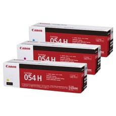 Canon 佳能 原廠高容量三色碳粉匣組 CRG-054H CMY, 藍色 + 紅色 + 黃色, 1組