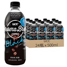 ucc AROMA艾洛瑪黑咖啡, 500ml, 24瓶