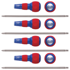 VESSEL Tools 球柄電工兩用螺絲起子 220W-200K, 4個