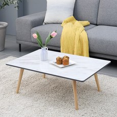 아이캔컴퍼니 국내생산 루미너스 900 LPM 원목다리 테이블, 마블