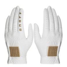 ONOFF 女性用 OG9225 高爾夫手套 雙手用組合, 1套, 米色