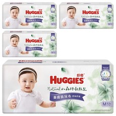 HUGGIES 好奇 小森林黏貼型紙尿褲/尿布 6~11kg 30837, 中碼 (M), 208片