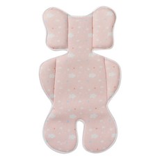 PeNi 培婗 3D透氣排汗推車墊 適用於0-6歲嬰兒, 厚橘粉, 1個
