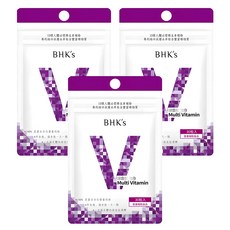 BHK's 綜合維他命, 13種維生素, 富含微量元素, 小粒好吞, 不含西藥重金屬, 30顆, 3包