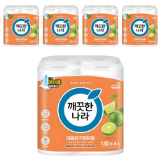 KleanNara 可綠納樂 日常天然紙漿廚房紙巾 130張, 20個