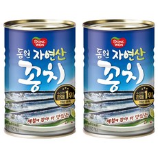 동원 꽁치 통조림, 300g, 2개