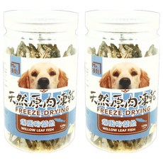 Mr.凍乾 犬用 原肉凍乾, 爆蛋柳葉魚, 120g, 2罐