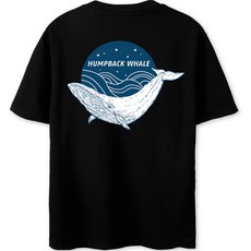 VENHIT 青少年款鯨魚圖案圓領短袖T恤