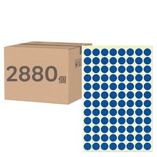 鶴屋 圓形 圓點標籤 101C 藍色, 3個, 960個裝