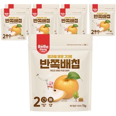 베베당 동결건조 과일칩, 배, 8개, 15g