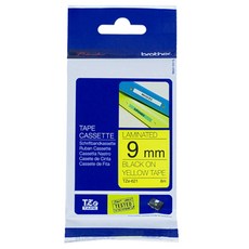 TZeTAPE 正品標籤帶 TZe-621, 9毫米寬, 1個, 黑色 + 黃色, 9mm