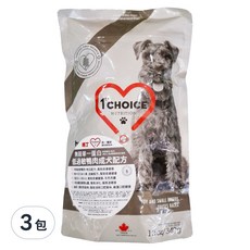 1st Choice 瑪丁第一優鮮 1歲以上成犬 無穀飼料 單一蛋白低過敏配方, 無穀, 低過敏, 340g, 3包