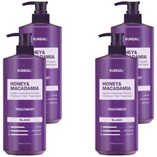 KUNDAL 昆黛爾 蜂蜜澳洲堅果保濕護髮乳 Blanc香, 1.058L, 4瓶