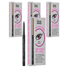 Chosungah 22 瞳美容機械鉛筆眼線筆 0.06g, 01 Deep Black, 4支