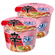 신라면 로제 큰사발면 108g, 2개