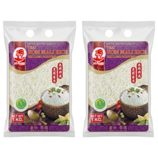 COCK BRAND 公雞牌 泰國茉莉香米, 1kg, 特級, 2袋