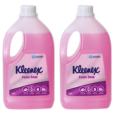 크리넥스 소프트 폼솝 로즈라일락향, 1.95L, 2개