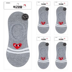 parkgoon 女用愛心系列船型襪5雙
