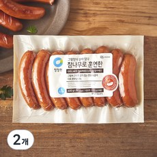 대상 참나무로 훈연한 그릴바베큐 소시지, 600g, 2개