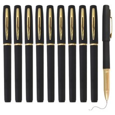 GoodGoodShop 書寫感佳 高級中性筆 1mm, 黑色, 10個